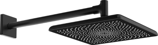 Hansa HansaAurelia regendouche 250 x 250 mm - wandmontage - zwart mat