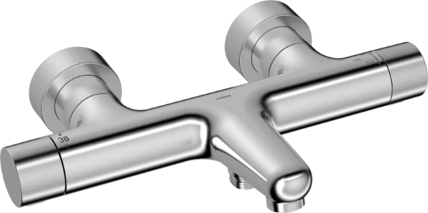 Hansa HansaPrisma thermostat de bain/douche avec mousseur CASCADE® - acier brossé