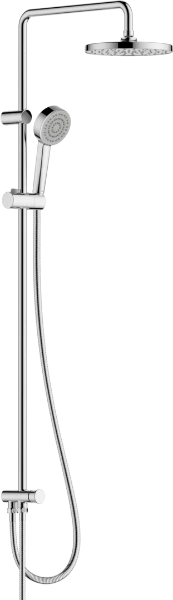 Hansa HansaBasic set de douche 1-jet avec douche à effet pluie avec barre et flexible 1500 mm - chromé