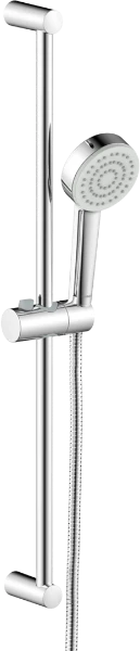 Hansa HansaBasic set de douche avec douchette 90 mm 1-jet avec barre 700 mm et flexible 1500 mm - chromé
