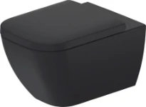 Duravit Happy D.2 toilette suspendue 365 x 540 mm - rimless sans rebord - anthracite mat - fixation invisible