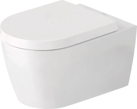 251809AC00 Duravit ME by Starck hangtoilet Hygieneflush 370 x 540 mm - rimless zonder spoelrand - wit mat Hygieneglaze - verborgen bevestiging