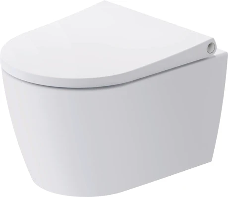 Duravit Bento Starck Box compact toilette suspendue 373 x 480 mm PACK rimless (toilette suspendue + abattant met Softclose/Quick Release) sans rebord - blanc Hygieneglaze