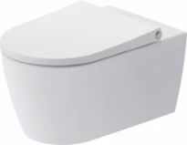 Duravit Bento Starck Box toilette suspendue 373 x 570 mm PACK rimless (toilette suspendue + abattant met Softclose/Quick Release) sans rebord - blanc Hygieneglaze