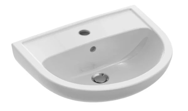 Villeroy & Boch Saval Pro wastafel 600 x 455 mm - wit - met kraangat - met overloop