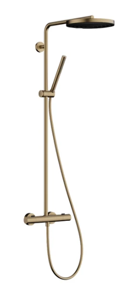 Hansgrohe Pulsify S Puro Showerpipe 260 1jet EcoSmart avec thermostat Ecostat Fine et douchette - Brushed Bronze