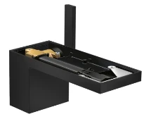 Axor MyEdition mitigeur lavabo 70 - Push-Open vidange - sans plaque de finition - noir mat
