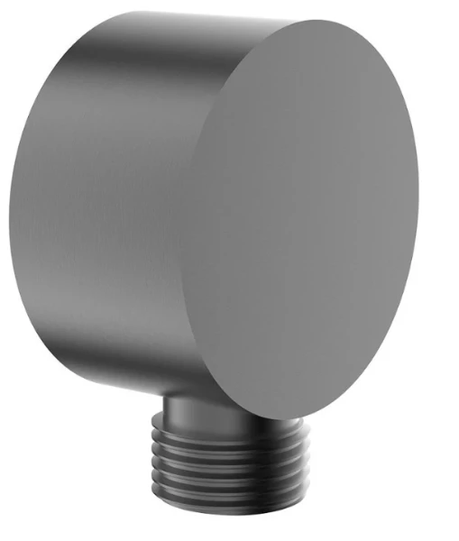 Procasa Vivo muuraansluitbocht 1/2 - Gun Metal PVD - staal mat PVD