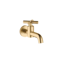 Dornbracht Tara robinet eau froide mural - bec fixe 140 mm - laiton brossé