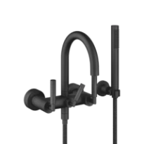 DORNBRACHT Tara Mélangeur bain/douche pour montage mural et garniture de douche noir mat