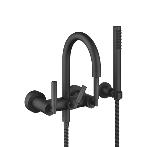 DORNBRACHT Tara Mélangeur bain/douche pour montage mural et garniture de douche noir mat
