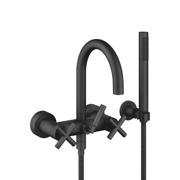 DORNBRACHT Tara Mélangeur bain/douche pour montage mural et garniture de douche noir mat