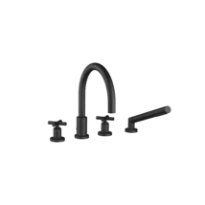 DORNBRACHT Tara Mélangeur bain/douche à 4 trous pour montage sur gorge ou hors baignoire noir mat