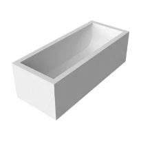 Antonio Lupi Biblio baignoire rectangulaire 1800 x 800 x 535 mm - corian - avec pieds réglables et clic-clac