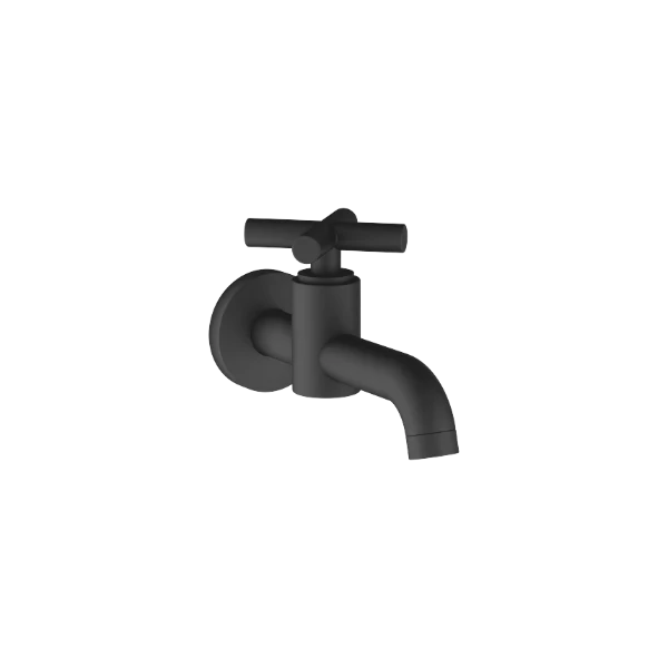 Dornbracht Tara robinet eau froide mural - bec fixe 140 mm - noir mat