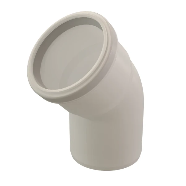Ubbink Rolux PP coude 60 mm - 45° - noir