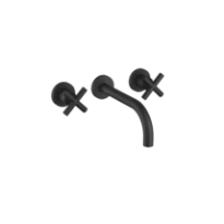 DORNBRACHT Tara Robinetterie murale pour lavabo sans garniture d’écoulement noir mat