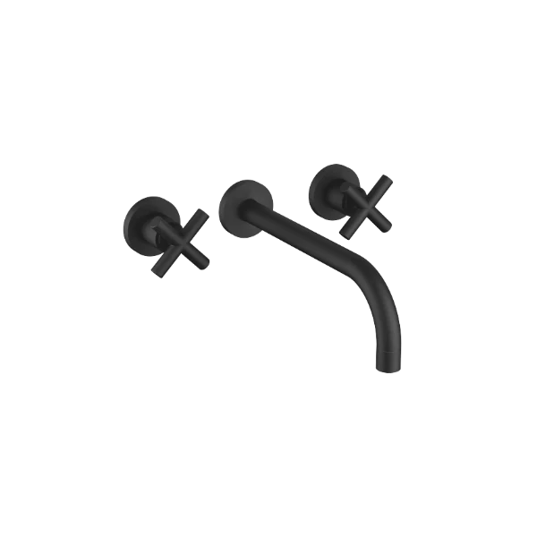DORNBRACHT Tara Robinetterie murale pour lavabo sans garniture d’écoulement noir mat