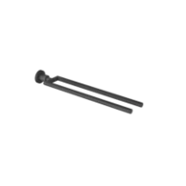 DORNBRACHT Tara Porte-serviette en deux parties ayant une fixation mono point noir mat