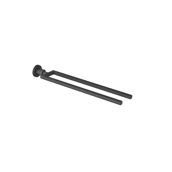 DORNBRACHT Tara Porte-serviette en deux parties ayant une fixation mono point noir mat