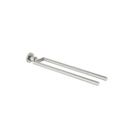 DORNBRACHT Tara Porte-serviette en deux parties ayant une fixation mono point platine mat
