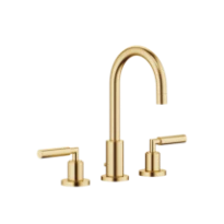 DORNBRACHT Tara Mélangeur lavabo à 3 trous avec garniture d'écoulement laiton brossé