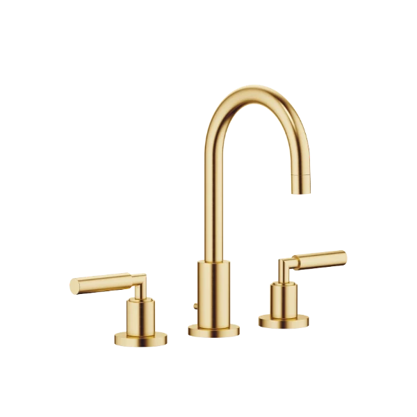 DORNBRACHT Tara Mélangeur lavabo à 3 trous avec garniture d'écoulement laiton brossé