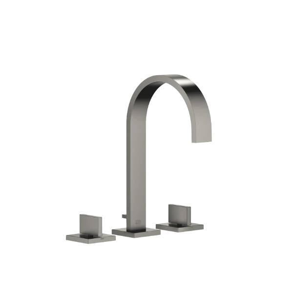 DORNBRACHT MEM Mélangeur lavabo à 3 trous avec garniture d'écoulement Dark Platinum matt