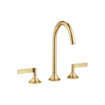 DORNBRACHT VAIA Mélangeur lavabo à 3 trous avec garniture d'écoulement laiton brossé