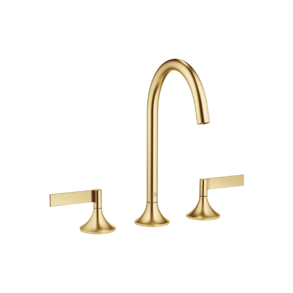 DORNBRACHT VAIA Mélangeur lavabo à 3 trous avec garniture d'écoulement laiton brossé