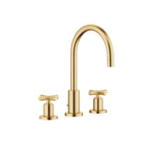DORNBRACHT Tara Mélangeur lavabo à 3 trous avec garniture d'écoulement laiton brossé