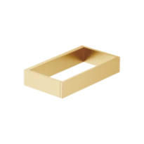 DORNBRACHT MEM Anneau porte-serviette de forme carrée laiton brossé
