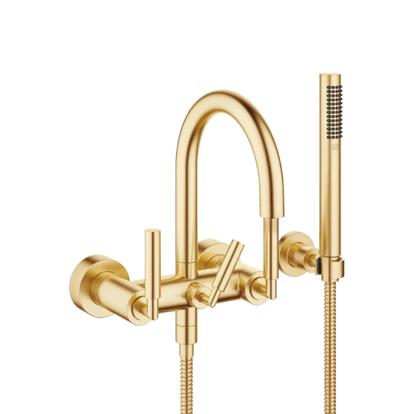 DORNBRACHT Tara Mélangeur bain/douche pour montage mural et garniture de douche laiton brossé