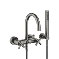 DORNBRACHT Tara Mélangeur bain/douche pour montage mural et garniture de douche Dark Platinum matt