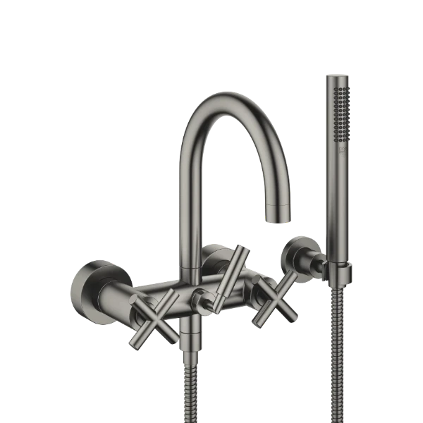 DORNBRACHT Tara Mélangeur bain/douche pour montage mural et garniture de douche Dark Platinum matt