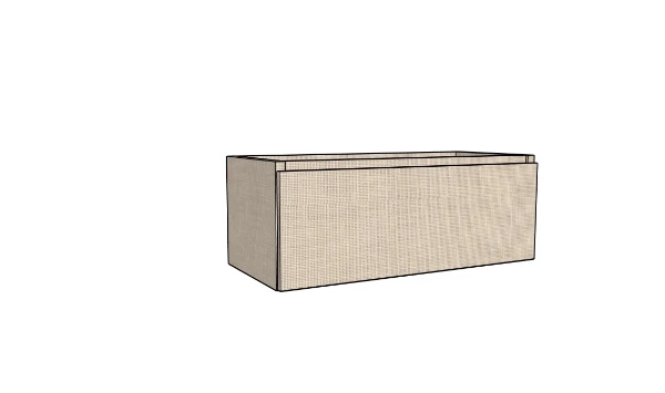 Procasa Klaire 39 - sous meuble lavabo avec 1 tirroir 1000 x 435 x 390 mm - linnen