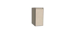 Procasa Klaire 65 - sous meuble lavabo avec 1 porte 300 x 435 x 650 mm - charnière gauche - linnen
