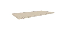 Procasa Klaire top - HPL plan vasque 900 x 460 x 18 mm - sans découpe - linnen