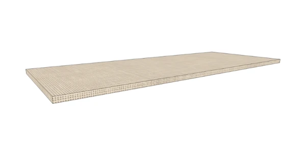 Procasa Klaire top - HPL plan vasque 1100 x 460 x 18 mm - sans découpe - linnen