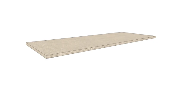 Procasa Klaire top - HPL plan vasque 1200 x 460 x 18 mm - sans découpe - linnen