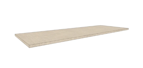 Procasa Klaire top - HPL plan vasque 1300 x 460 x 18 mm - sans découpe - linnen