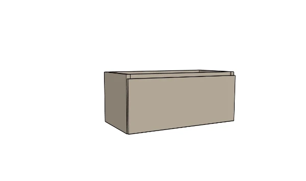 KL3003 Procasa Klaire 39 - wastafelonderkast met 1 lade 900 x 435 x 390 mm - soft