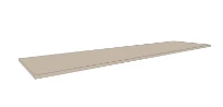 Procasa Klaire top - HPL plan vasque 1800 x 460 x 18 mm - sans découpe - soft