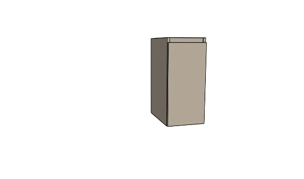 Procasa Klaire 65 - sous meuble lavabo avec 1 porte 300 x 435 x 650 mm - charnière gauche - soft