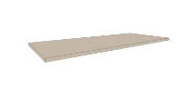 Procasa Klaire top - HPL plan vasque 1000 x 460 x 18 mm - sans découpe - soft