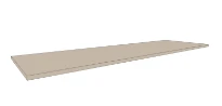 Procasa Klaire top - HPL plan vasque 1500 x 460 x 18 mm - sans découpe - soft