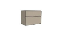 Procasa Klaire 65 - sous meuble lavabo avec 2 tirroirs 900 x 435 x 650 mm - découpe droite - soft