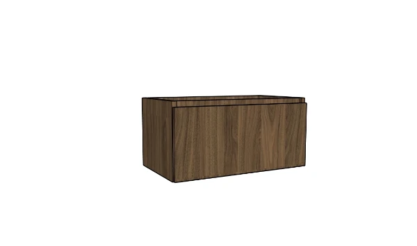 Procasa Klaire 39 - sous meuble lavabo avec 1 tirroir 600 x 435 x 390 mm - walnut