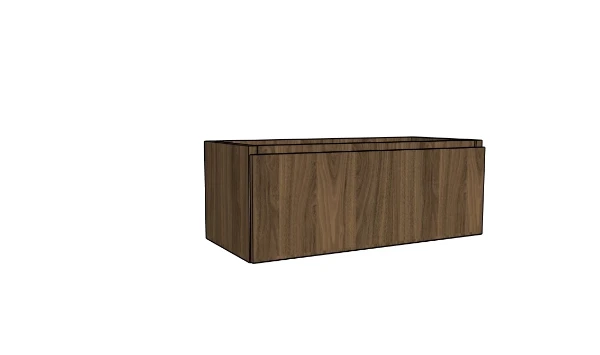 Procasa Klaire 39 - sous meuble lavabo avec 1 tirroir 1000 x 435 x 390 mm - walnut