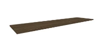 Procasa Klaire top - HPL plan vasque 1700 x 460 x 18 mm - sans découpe - walnut